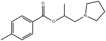 1-methyl-2-(1-pyrrolidinyl)ethyl 4-methylbenzoate Structure