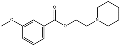 2-(1-piperidinyl)ethyl 3-methoxybenzoate Structure