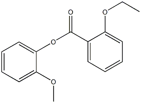 2-methoxyphenyl 2-ethoxybenzoate 구조식 이미지