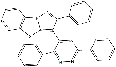 3-(3,6-diphenyl-4-pyridazinyl)-2-phenylpyrrolo[2,1-b][1,3]benzothiazole Structure