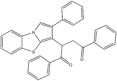 1,4-diphenyl-2-(2-phenylpyrrolo[2,1-b][1,3]benzothiazol-3-yl)-1,4-butanedione Structure