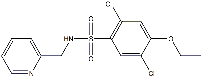2,5-dichloro-4-ethoxy-N-(2-pyridinylmethyl)benzenesulfonamide Structure