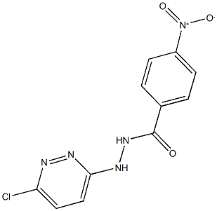 N'-(6-chloro-3-pyridazinyl)-4-nitrobenzohydrazide 구조식 이미지