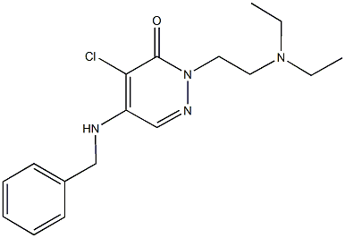 5-(benzylamino)-4-chloro-2-[2-(diethylamino)ethyl]-3(2H)-pyridazinone Structure