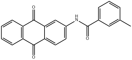 N-(9,10-dioxo-9,10-dihydro-2-anthracenyl)-3-methylbenzamide 구조식 이미지