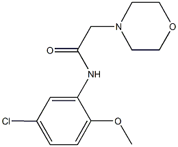 N-(5-chloro-2-methoxyphenyl)-2-(4-morpholinyl)acetamide 구조식 이미지