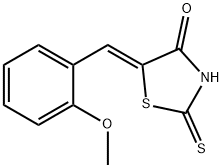 5-(2-methoxybenzylidene)-2-thioxo-1,3-thiazolidin-4-one 구조식 이미지