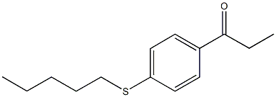 1-[4-(pentylsulfanyl)phenyl]-1-propanone 구조식 이미지