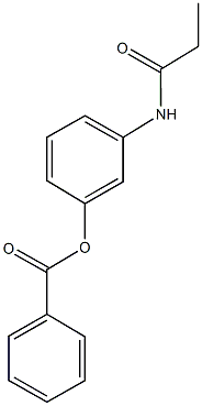 3-(propionylamino)phenyl benzoate Structure