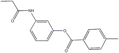 3-(propionylamino)phenyl 4-methylbenzoate Structure