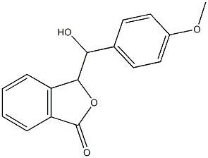 3-[hydroxy(4-methoxyphenyl)methyl]-2-benzofuran-1(3H)-one Structure