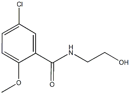 5-chloro-N-(2-hydroxyethyl)-2-methoxybenzamide 구조식 이미지