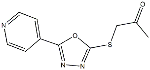 1-{[5-(4-pyridinyl)-1,3,4-oxadiazol-2-yl]sulfanyl}acetone Structure