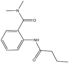 2-(butyrylamino)-N,N-dimethylbenzamide 구조식 이미지