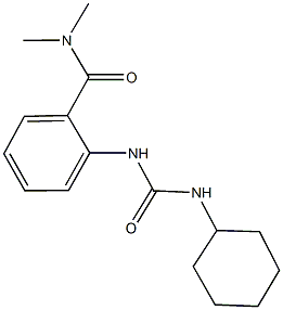 2-{[(cyclohexylamino)carbonyl]amino}-N,N-dimethylbenzamide Structure