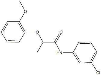 N-(3-chlorophenyl)-2-(2-methoxyphenoxy)propanamide Structure