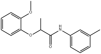 2-(2-methoxyphenoxy)-N-(3-methylphenyl)propanamide Structure