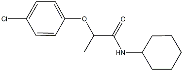 2-(4-chlorophenoxy)-N-cyclohexylpropanamide Structure