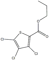 propyl 3,4,5-trichloro-2-thiophenecarboxylate 구조식 이미지