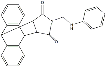 17-(anilinomethyl)-17-azapentacyclo[6.6.5.0~2,7~.0~9,14~.0~15,19~]nonadeca-2,4,6,9,11,13-hexaene-16,18-dione Structure