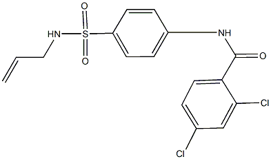 N-{4-[(allylamino)sulfonyl]phenyl}-2,4-dichlorobenzamide 구조식 이미지