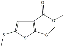 methyl2,5-bis(methylthio)-3-thiophenecarboxylate Structure