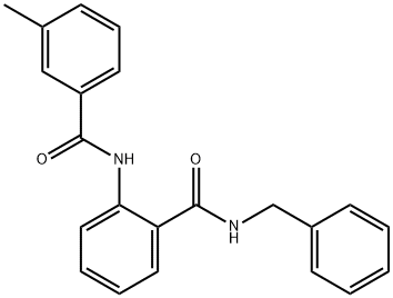 N-benzyl-2-[(3-methylbenzoyl)amino]benzamide 구조식 이미지