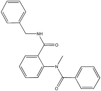 2-[benzoyl(methyl)amino]-N-benzylbenzamide 구조식 이미지