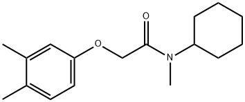 N-cyclohexyl-2-(3,4-dimethylphenoxy)-N-methylacetamide Structure