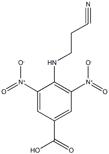 4-[(2-cyanoethyl)amino]-3,5-bisnitrobenzoic acid Structure