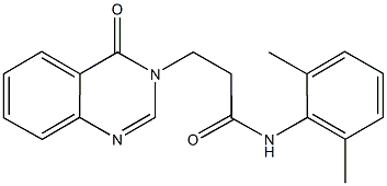 N-(2,6-dimethylphenyl)-3-(4-oxo-3(4H)-quinazolinyl)propanamide Structure