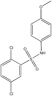2,5-dichloro-N-(4-methoxyphenyl)benzenesulfonamide 구조식 이미지