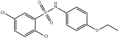 2,5-dichloro-N-[4-(ethyloxy)phenyl]benzenesulfonamide 구조식 이미지