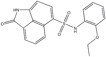 N-(2-ethoxyphenyl)-2-oxo-1,2-dihydrobenzo[cd]indole-6-sulfonamide 구조식 이미지