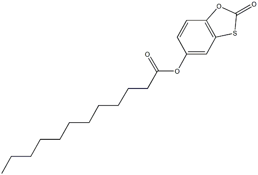 2-oxo-1,3-benzoxathiol-5-yl laurate 구조식 이미지