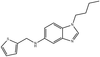 N-(1-butyl-1H-benzimidazol-5-yl)-N-(2-thienylmethyl)amine 구조식 이미지