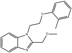 2-(methoxymethyl)-1-[2-(2-methylphenoxy)ethyl]-1H-benzimidazole 구조식 이미지