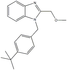 1-(4-tert-butylbenzyl)-2-(methoxymethyl)-1H-benzimidazole Structure