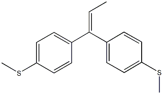 1-(methylsulfanyl)-4-{1-[4-(methylsulfanyl)phenyl]-1-propenyl}benzene 구조식 이미지