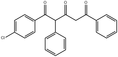 1-(4-chlorophenyl)-2,5-diphenyl-1,3,5-pentanetrione 구조식 이미지