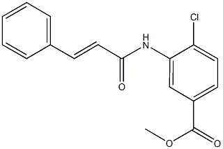 methyl 4-chloro-3-(cinnamoylamino)benzoate 구조식 이미지