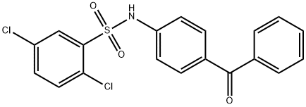 N-(4-benzoylphenyl)-2,5-dichlorobenzenesulfonamide Structure