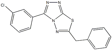 6-benzyl-3-(3-chlorophenyl)[1,2,4]triazolo[3,4-b][1,3,4]thiadiazole Structure