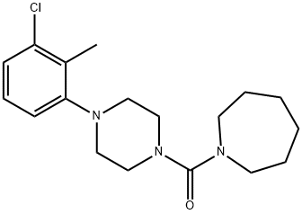 1-{[4-(3-chloro-2-methylphenyl)-1-piperazinyl]carbonyl}azepane Structure
