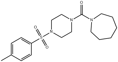 1-({4-[(4-methylphenyl)sulfonyl]-1-piperazinyl}carbonyl)azepane Structure