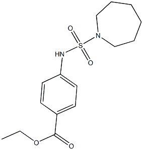 ethyl 4-[(1-azepanylsulfonyl)amino]benzoate Structure