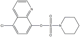 5-chloro-8-quinolinyl 1-piperidinesulfonate 구조식 이미지