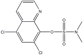 5,7-dichloro-8-quinolinyl dimethylsulfamate 구조식 이미지