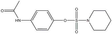 4-(acetylamino)phenyl 1-piperidinesulfonate Structure