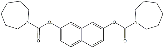 7-[(1-azepanylcarbonyl)oxy]-2-naphthyl 1-azepanecarboxylate Structure